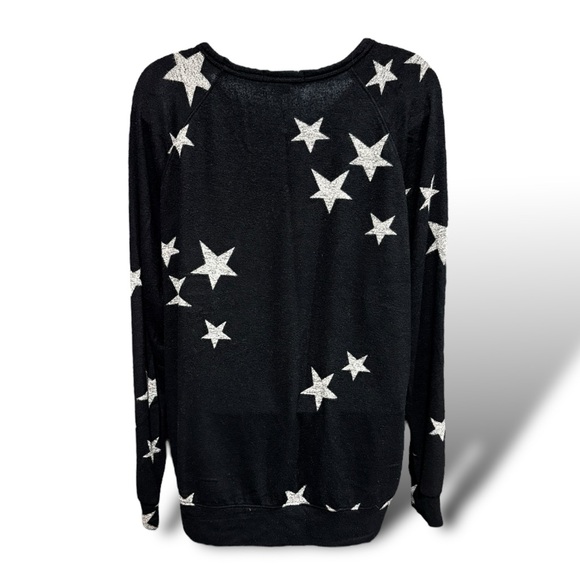 Buffalo‎ David Bitton Raglan Star Sweater - Black - Women's / Juniors' - Size M - Picture 2 of 9